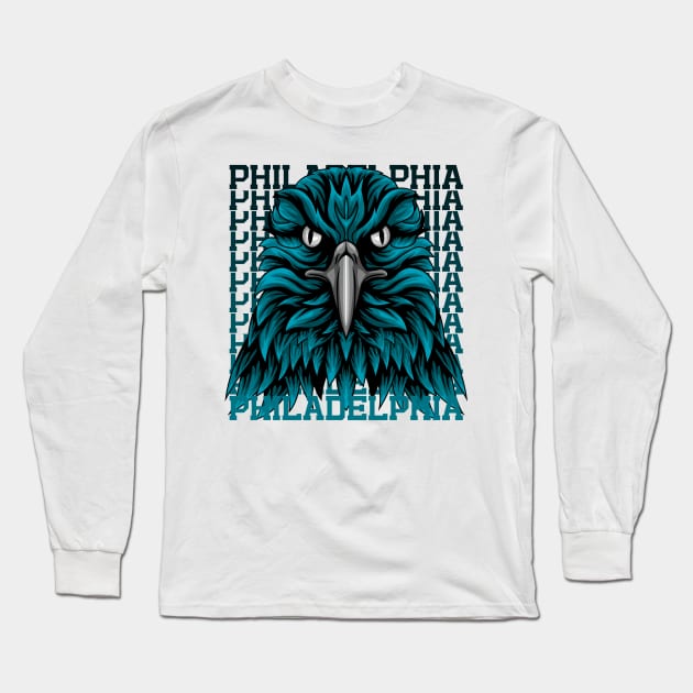 Philadelphia Eagles mascot Long Sleeve T-Shirt by SHINIGAMII